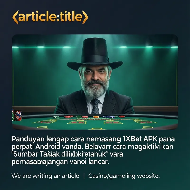 Cara Pasang 1xBet APK